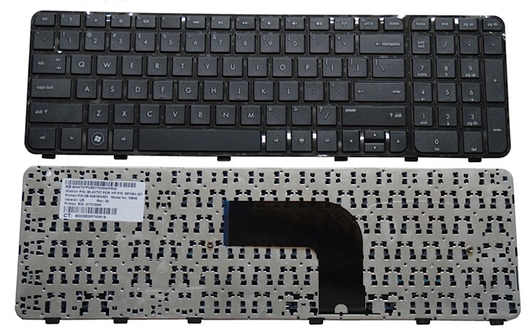 Клавиатура для ноутбука HP Pavilion DV6-7000 черная, без рамки