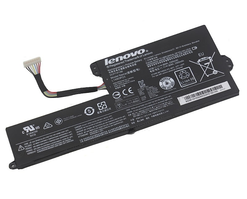 Аккумулятор для Lenovo Chromebook n21, (l14m3p23), 3300mAh, 11.1V