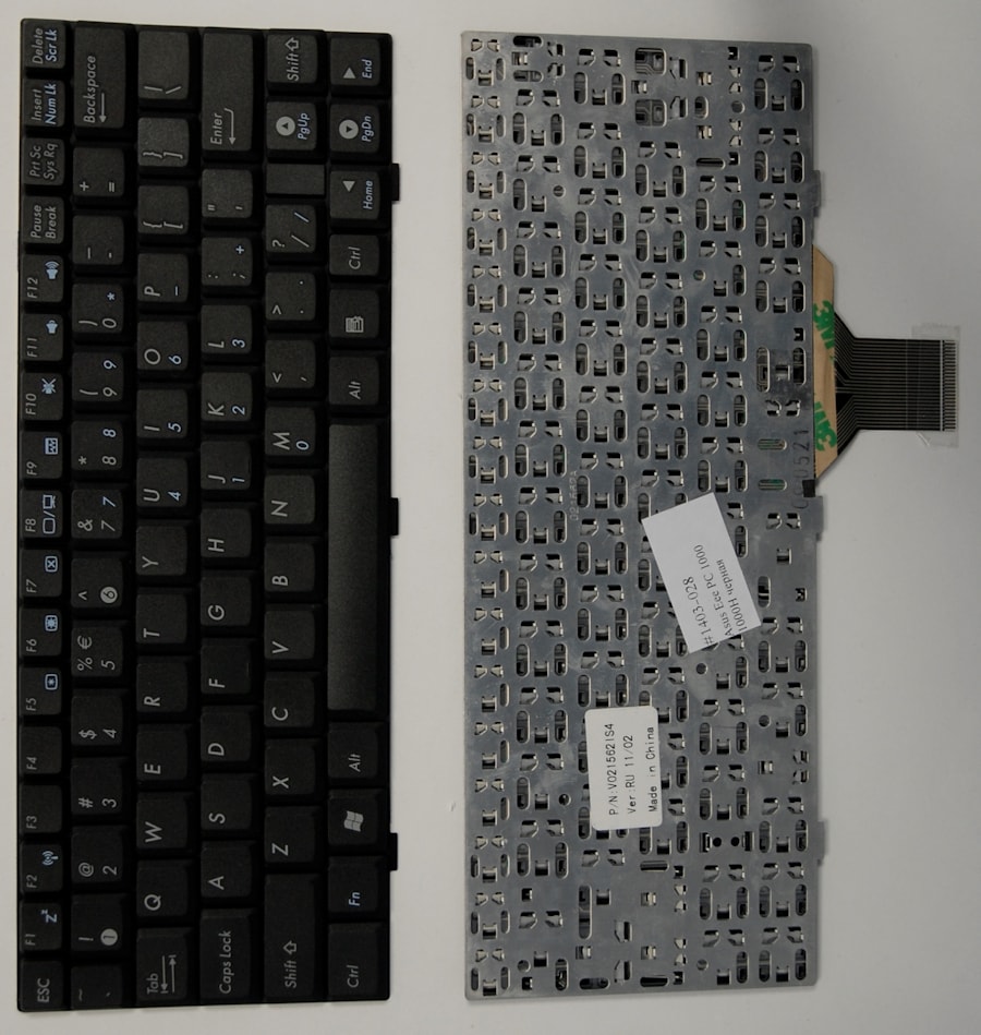 Клавиатура для ноутбука Asus Eee PC 1000, 1000H черная, английская