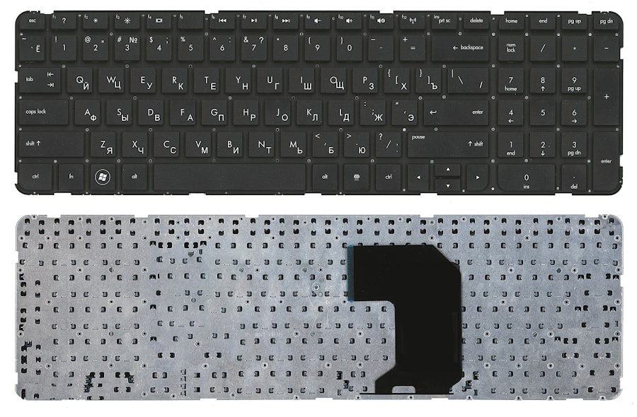 Клавиатура для ноутбука HP Pavilion G7-2000 черная, с рамкой