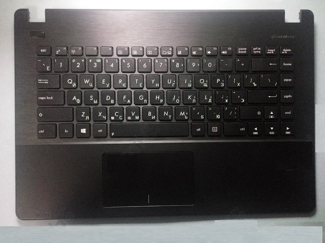 Клавиатура для ноутбука Asus X451 черная, верхняя панель в сборе (черная)