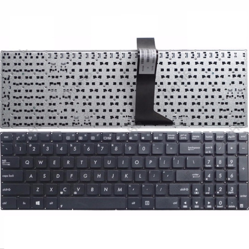 Клавиатура для ноутбука Asus X555L черная, английская