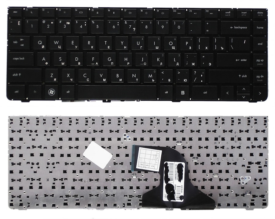 Клавиатура для ноутбука HP Probook 4330S, 4331S черная, без рамки