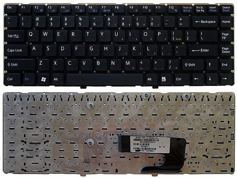 Клавиатура для ноутбука Sony Vaio VGN-NW черная, без рамки